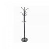 Karina Metal Coat Hanger with Marble Base Black Coat Racks
