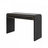 Olivia 47.2\" Wooden Sofa Table with Drawers - Black 
