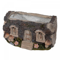 Mango Tree Stump Planter House with Windows Figure