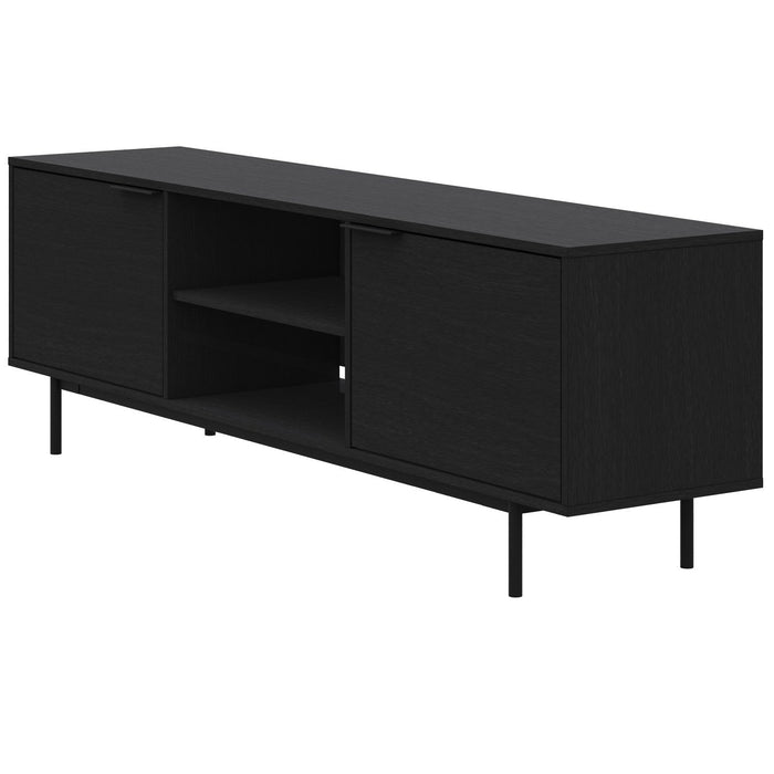 Nordika Hamilton 70\" TV Stand with 2 Storage Cabinets - Black 