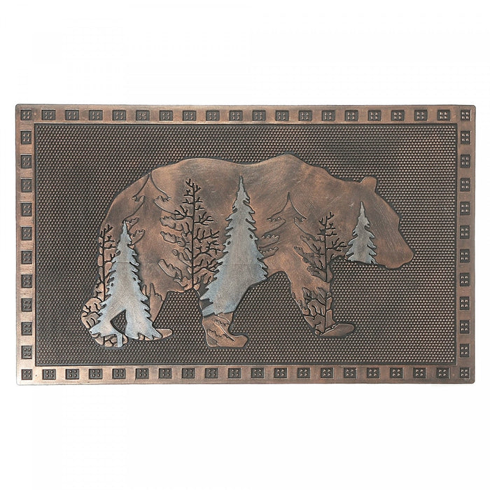 Rubber Evergreen Bear Floormat