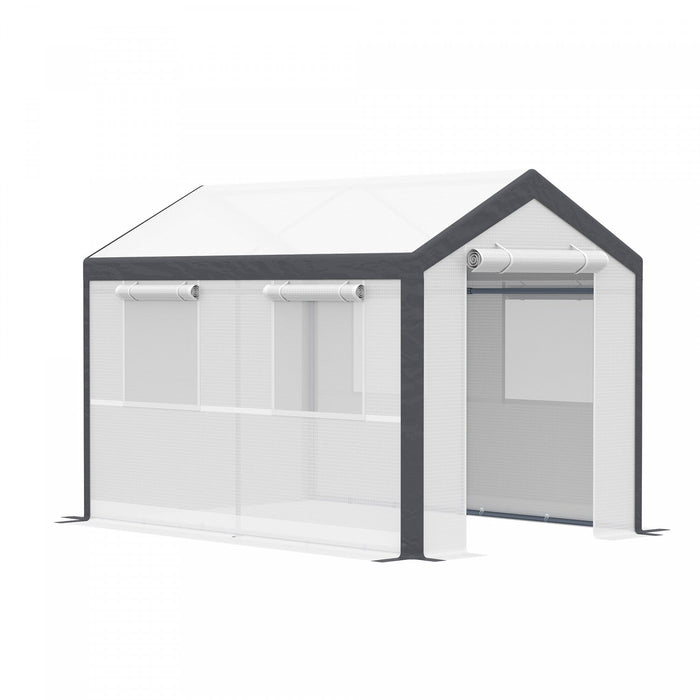 Outsunny 9.8'l X 6.56'w X7.2'h Heavy Duty Walk-in Greenhouse Vegetable Seed Growth Tent Outdoor Plan