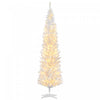 Homcom 7' Prelit Artificial Christmas Tree With Warm White Led Lights