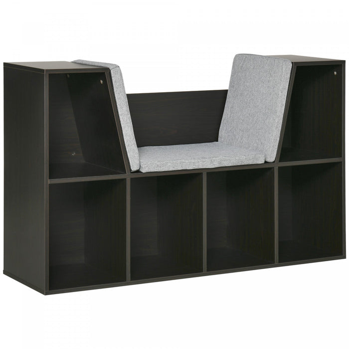Homcom Kids Bookcase Toy Chest Kids Cabinet Storage Organizer Children Display Shelf For Toys Clothe