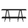 Celine Contemporary Modern 47\" Console Table in Black 