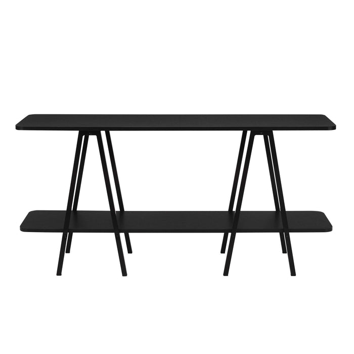 Celine Contemporary Modern 47\" Console Table in Black 