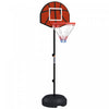 Soozier 3-5ft Basketball Hoop Stand With Dartboard, Darts And 15" Backboard