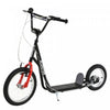 Aosom Youth Kick Scooter With Adjustable Handlebar And 16'' Inflatable Rubber Wheel For Kids And Tee