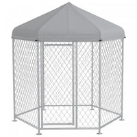 Pawhut Outdoor Dog Kennel Dog Run With Waterproof, Uv Resistant Cover For Medium And Large Sized Dog