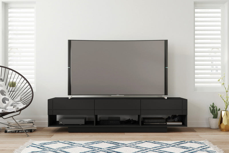 Nordika Stereo 72\" TV Stand - Black 