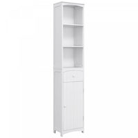 Homcom Bathroom Storage Cabinet With 3-tier Shelves