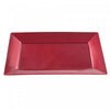 Rect. Serving Tray Smooth Red 8 x 12 - Set of 2