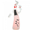 Outsunny 8ft Inflatable Halloween Ghost With Bats, LED Yard Display