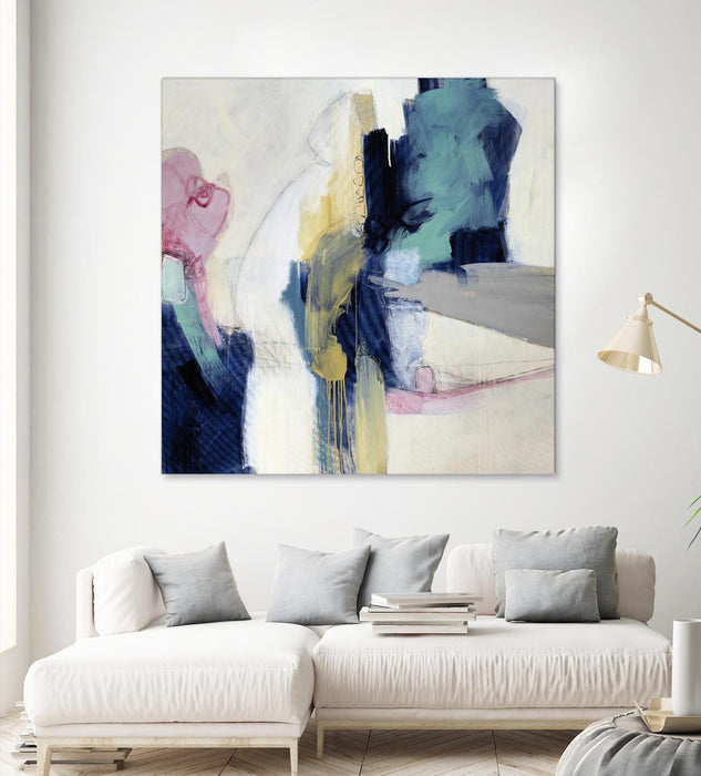 \"Acrobatic Swimmer\" Giant Art 54x54 Wall Art