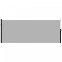 Outsunny 13' X 5' Retractable Side Awning, Garden Privacy Screen, Light Grey