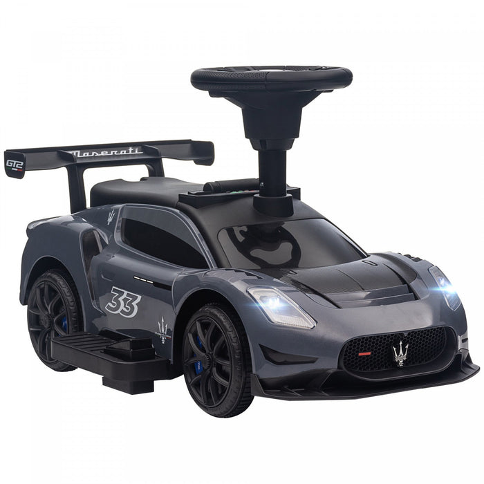 Qaba Maserati Gt2 Licensed 6v Baby Car, Battery Powered Ride-On Toy For Toddlers, Electric Car For K
