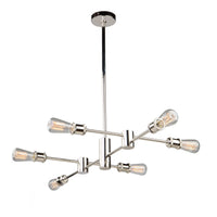 Tribeca 6-Light Silver Chandelier 