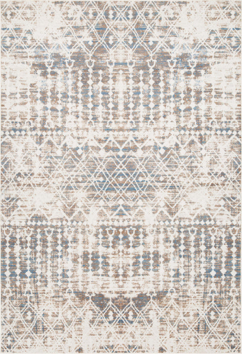 Shi Moroccan Blue 3x5 Area Rug