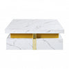 Marcia 33.5\" Square Engineered Wood Coffee Table With Storage Drawers - White 