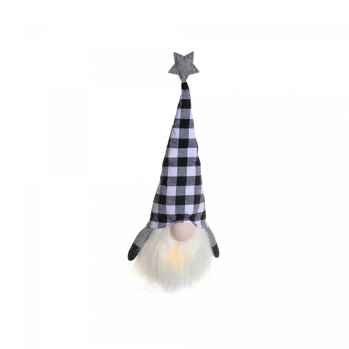 LED White Buffalo Gnome Sitter Figure