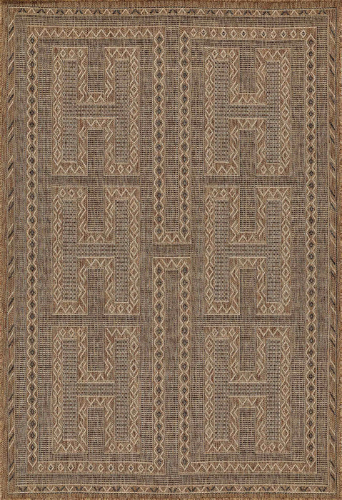 Hazel Transitional 6'6\" x 9'0\" Area Rug in Ivory Indoor Area Rug 
