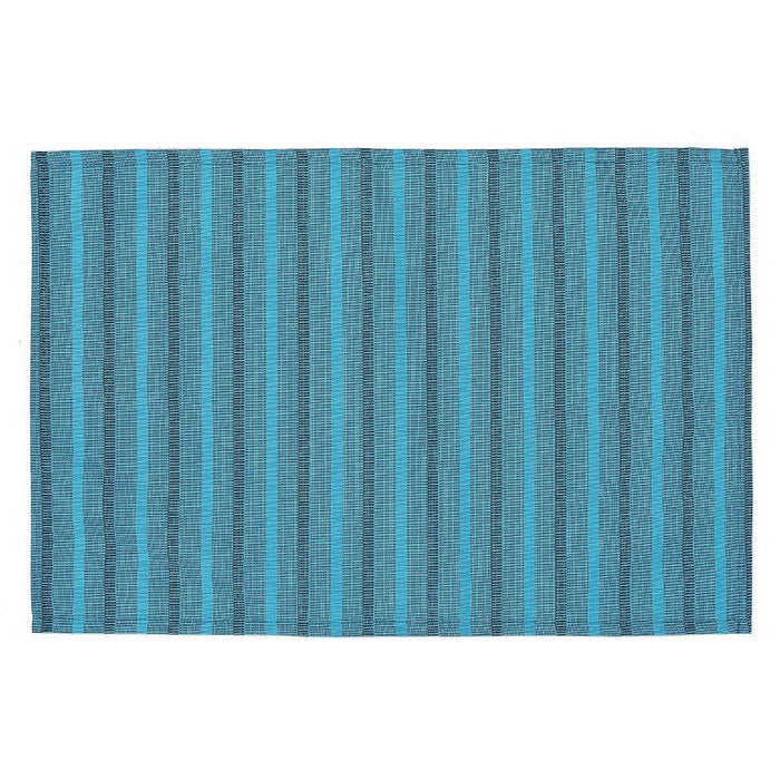 Stripe Outdoor Placemat Blue - Set of 12