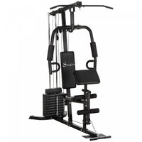 Soozier Multifunction Home Gym Machine With 99lbs Weight Stack, Full Body Workout