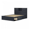 Ulysses Storage Bed And Bookcase Headboard Set Blueberry - South Shore Full Bed