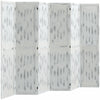 Homcom 5.5' 6 Panel Room Divider Folding Privacy Screen Panels, White
