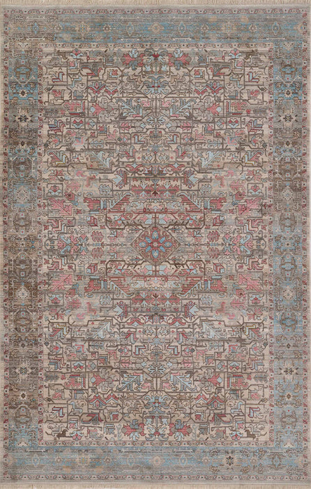 Bettina Traditional 8'0\" x Area Rug in Multi Indoor Area Rug 