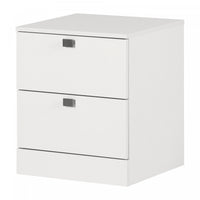 Spark 2-drawer Nightstand - Pure White 