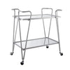 Silver Mid-Century Bar Cart