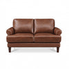 Hydeline Sarina Leather Loveseat - Brown 