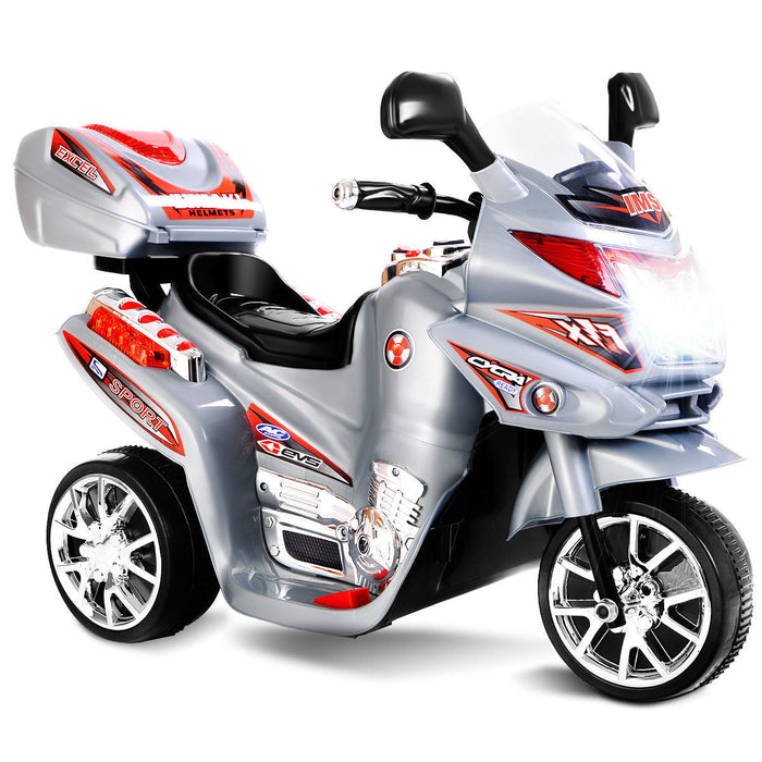 Costway Kids Ride On Motorcycle Powered Electric Toy Power Bicycle 3 Wheel 6v Battery
