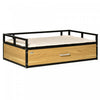 Pawhut 39.25\" Elevated Dog Bed, Furniture Style Pet Couch, Soft Modern Puppy Sofa, With Storage Draw