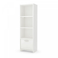 Step One 3-shelf Bookcase With Door Pure White - South Shore