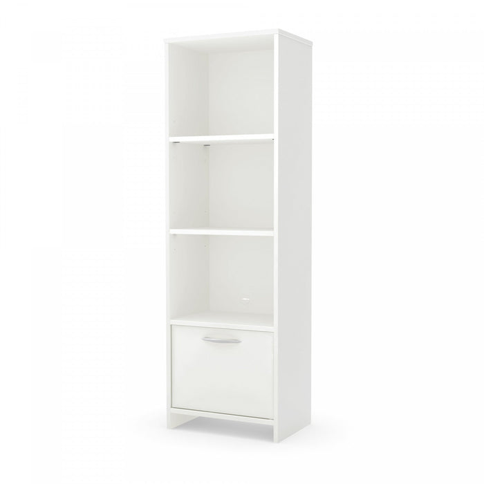 Step One 3-shelf Bookcase With Door Pure White - South Shore