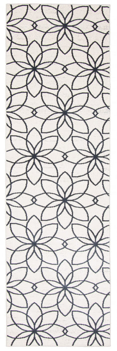 Terali Ivory Machine Washable Area Rug - 2'6\" x 8'0\"