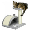 Pawhut 18\" Cat Scratching Tree Kitty House Kitten Activity Centre Pet Bed Post Furniture With Hangin
