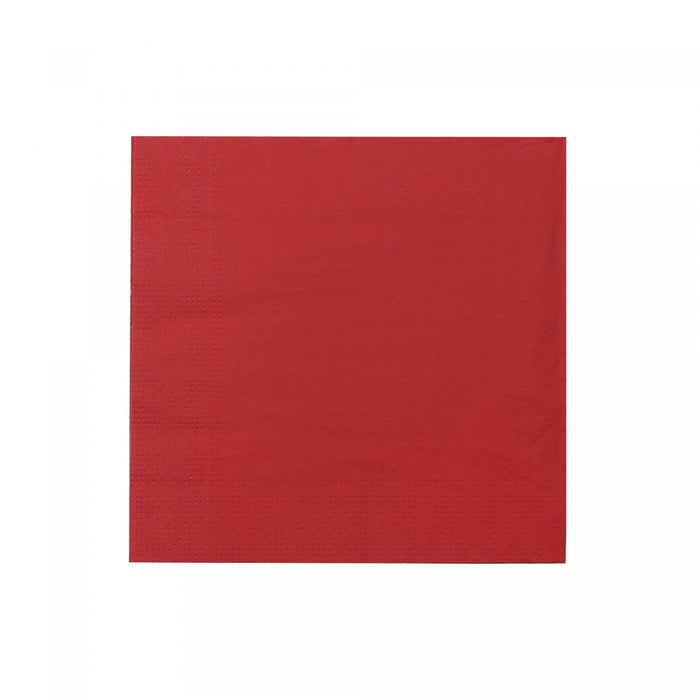 20 Pack Luncheon 3 Ply Napkin Red - Set of 6