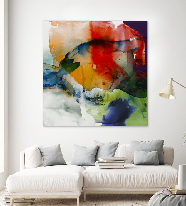\"Vibrant Terrain I\" Giant Art 54x54 Wall Art