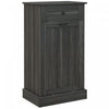 HOMCOM Tilt Out Trash Cabinet, Hidden Garbage Bin Cabinet with Drawer, Grey