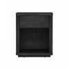 Evelyn Modern 20\" Nightstand in Charcoal Gray (1-Drawer) 