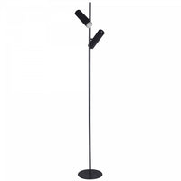 Dainolite Constance Floor Lamp 12w Matte Black Frosted Acrylic Diffuser