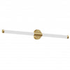 Dainolite Corvette 20w Wall Sconce Aged Brass White Acrylic Diffuser Lamp