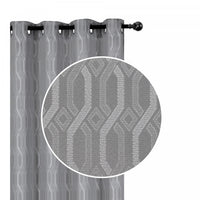 Jacquard Blackout Panel Chain link Silver 84