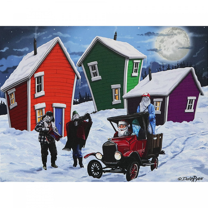 LED Canvas Wall Art Santa's Helpers 20 x 16 Wall Decor