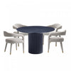 Aspen and Hathaway Modern Industry Chic 5-Piece Dining Set in Gold Dust and Black 