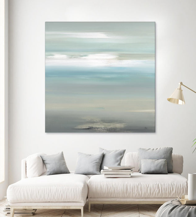 \"A Day By The Water\" Giant Art 54x54 Wall Art