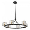 Salinas Black & Brass 6-Light Chandelier